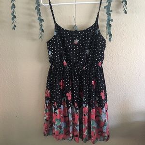 F21 | polka dot floral dress